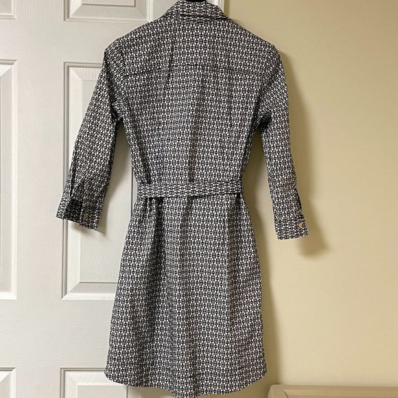 Tommy Hilfiger Black & White TH Logo Shirt Dress - Picture 8 of 15